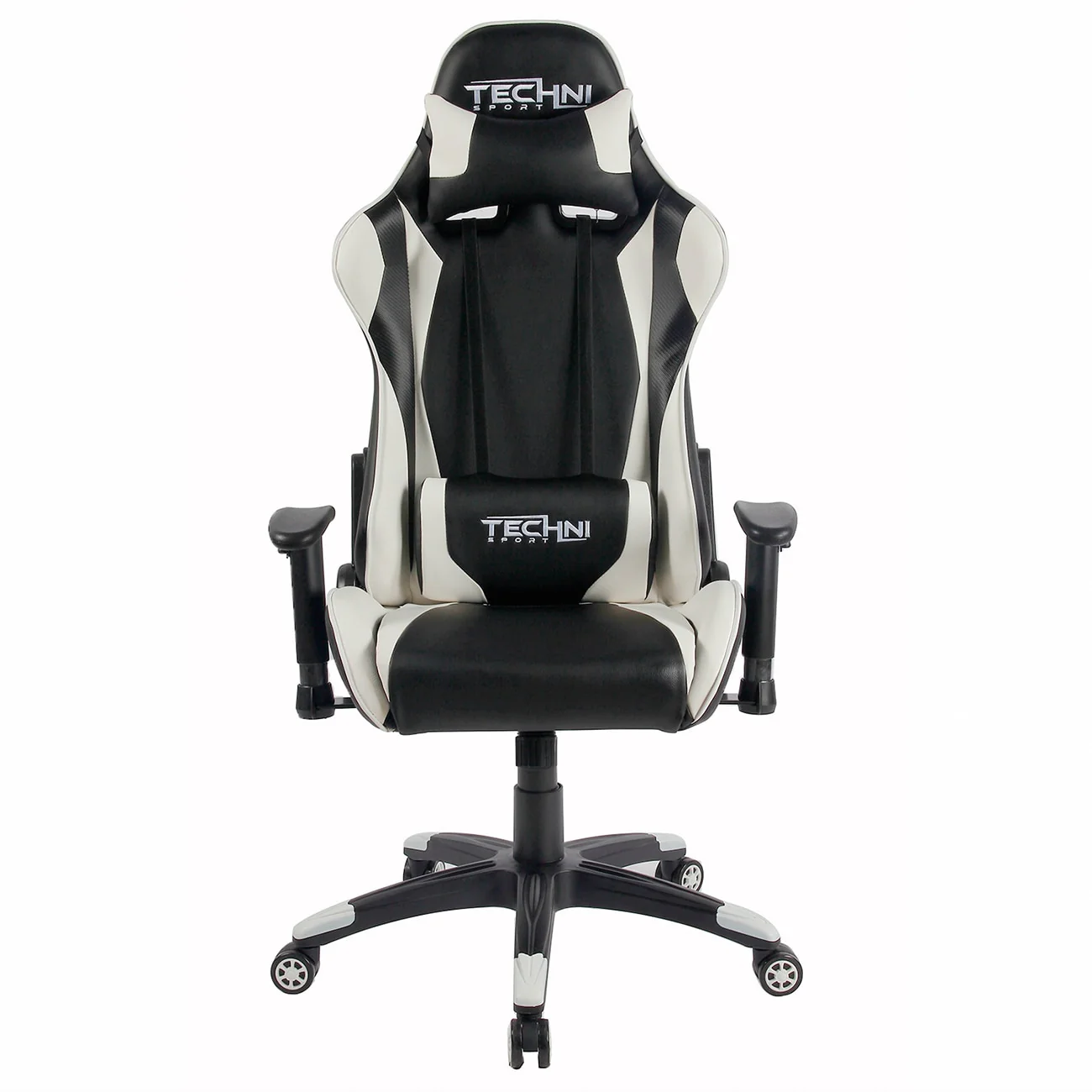 Racer Style Height Adjustable Sport Office PC Gaming Chair White