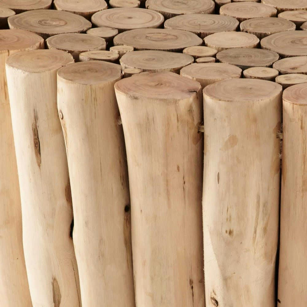 Robinson - Bout de canapé en bois d'eucalyptus