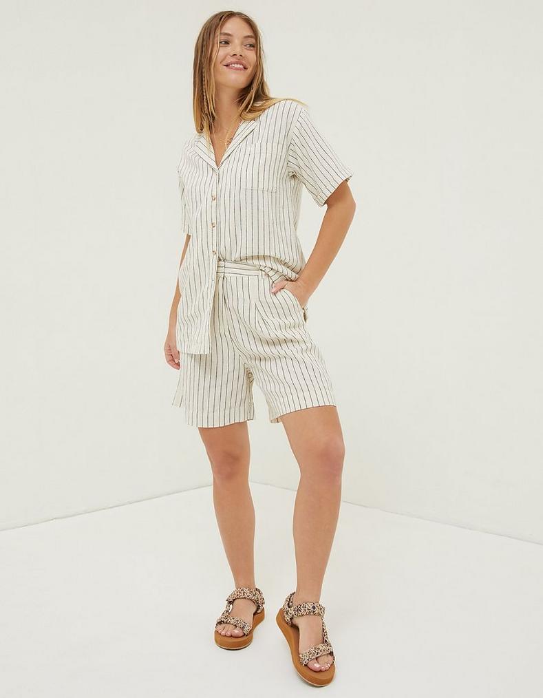 Mali Linen Blend Stripe Shirt