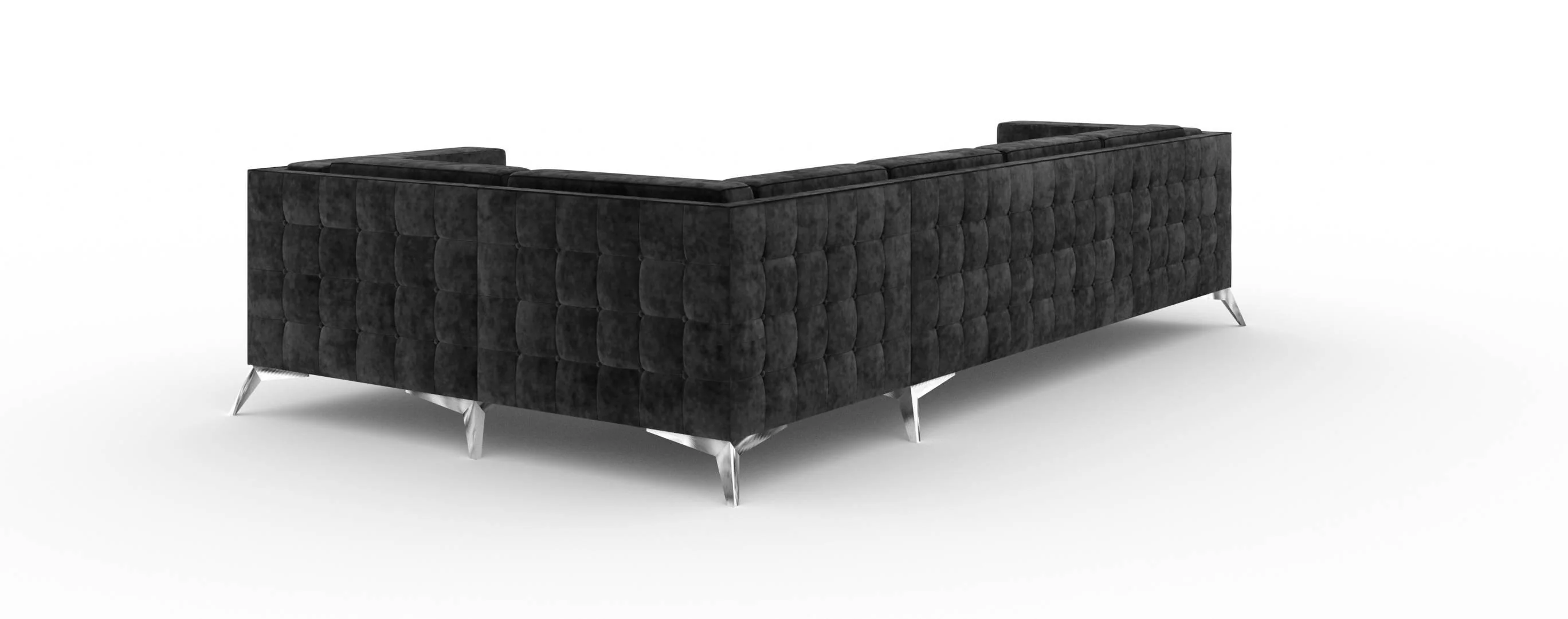 4-zitshoekbank Gusto rechts velvet