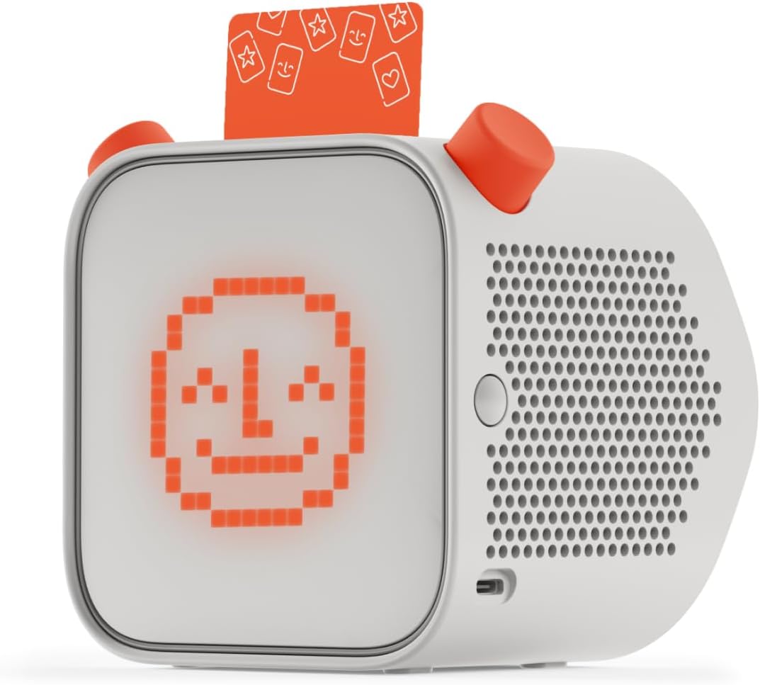 YOTO Player (3rd Gen.) + Make Your Own Card – Kids Bluetooth Audio Speaker, All-in-1 Screen-Free Device for Stories Music Podcasts Radio White Noise Thermometer Nightlight Ok-to-Wake Alarm Clock