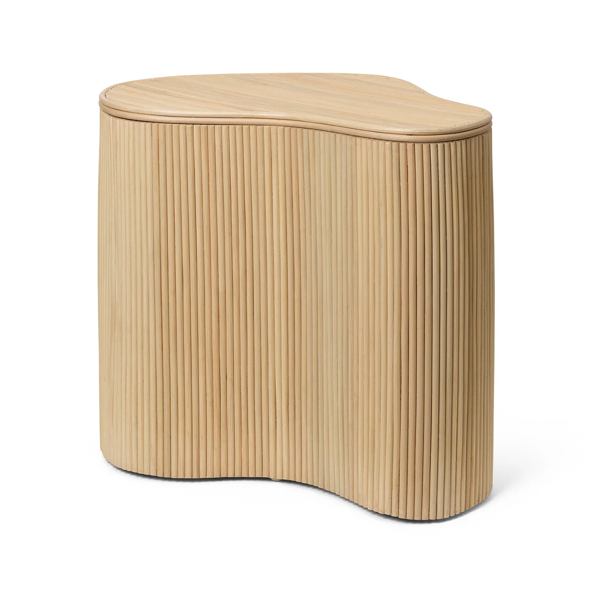Ferm Living - Isola Rattan Aufbewahrungstisch, natur