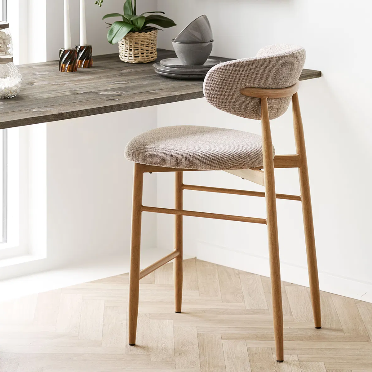 Artichok Veronique Barkruk Zand - 65 cm