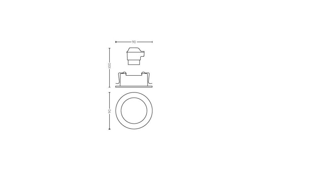 INNBYGNINGSSPOT PHILIPS DONEGAL 3 PK KROM U/PÆRE 23