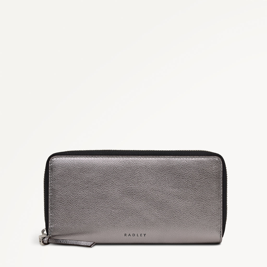 Carlton Close - Metallic Large Zip Around Wallet - 112979