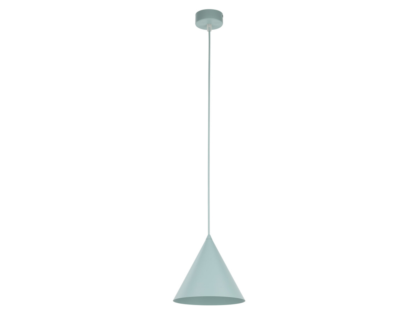 Lampa wisząca Cono Mint 19 cm metalowa miętowa