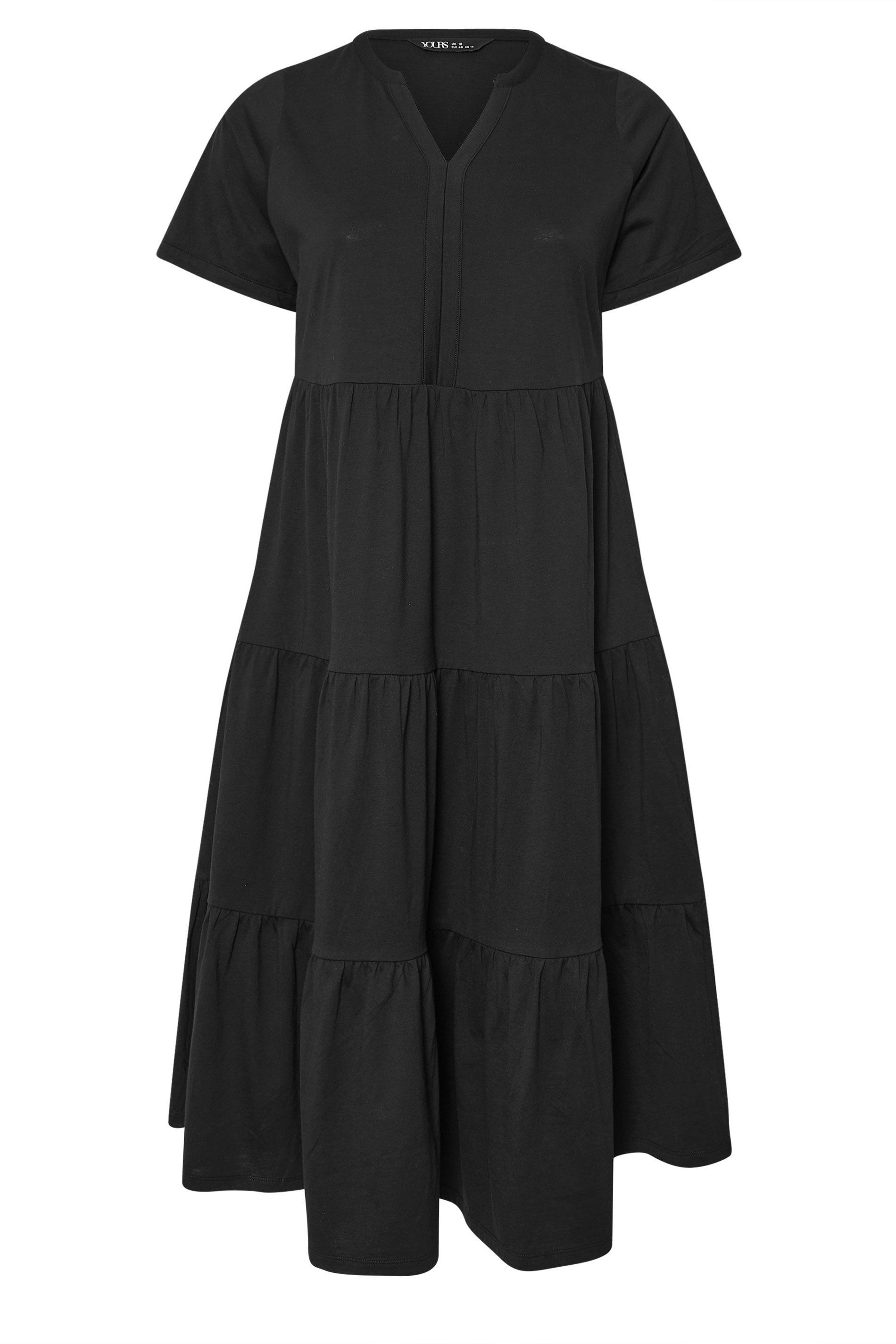 Yours Cotton Tiered Midaxi Dress