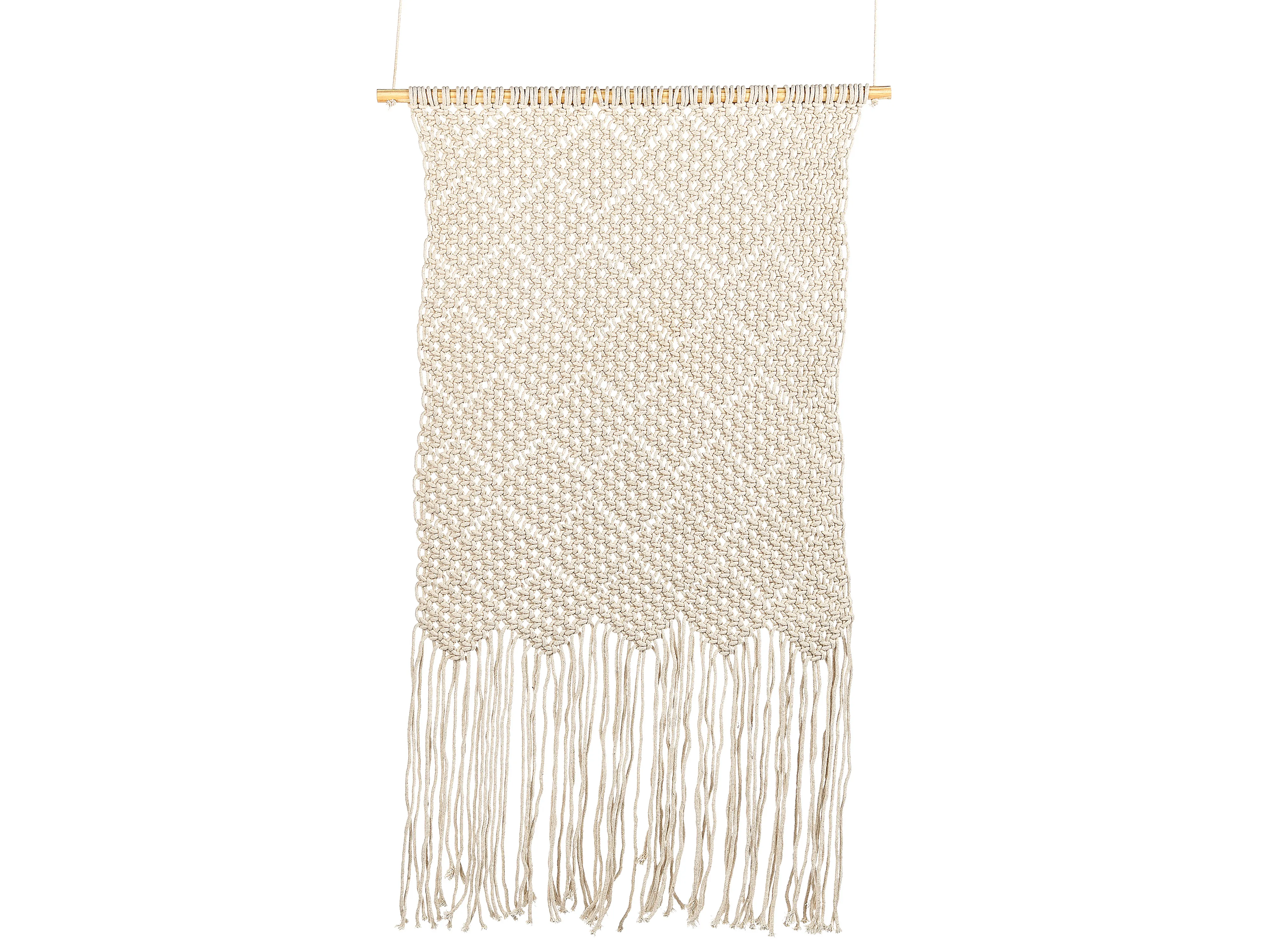 Fabric Wall Hanging OKARA Cotton 126 cm Beige