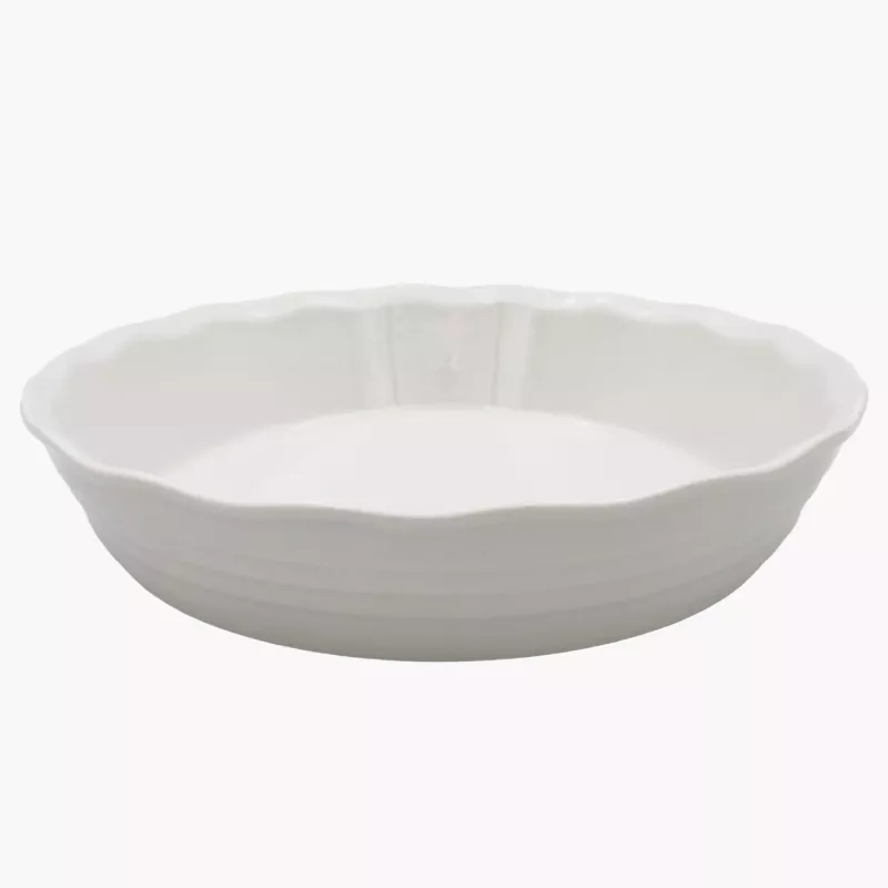 Forma do pieczenia DUKA PUFF 25 cm biała ceramiczna