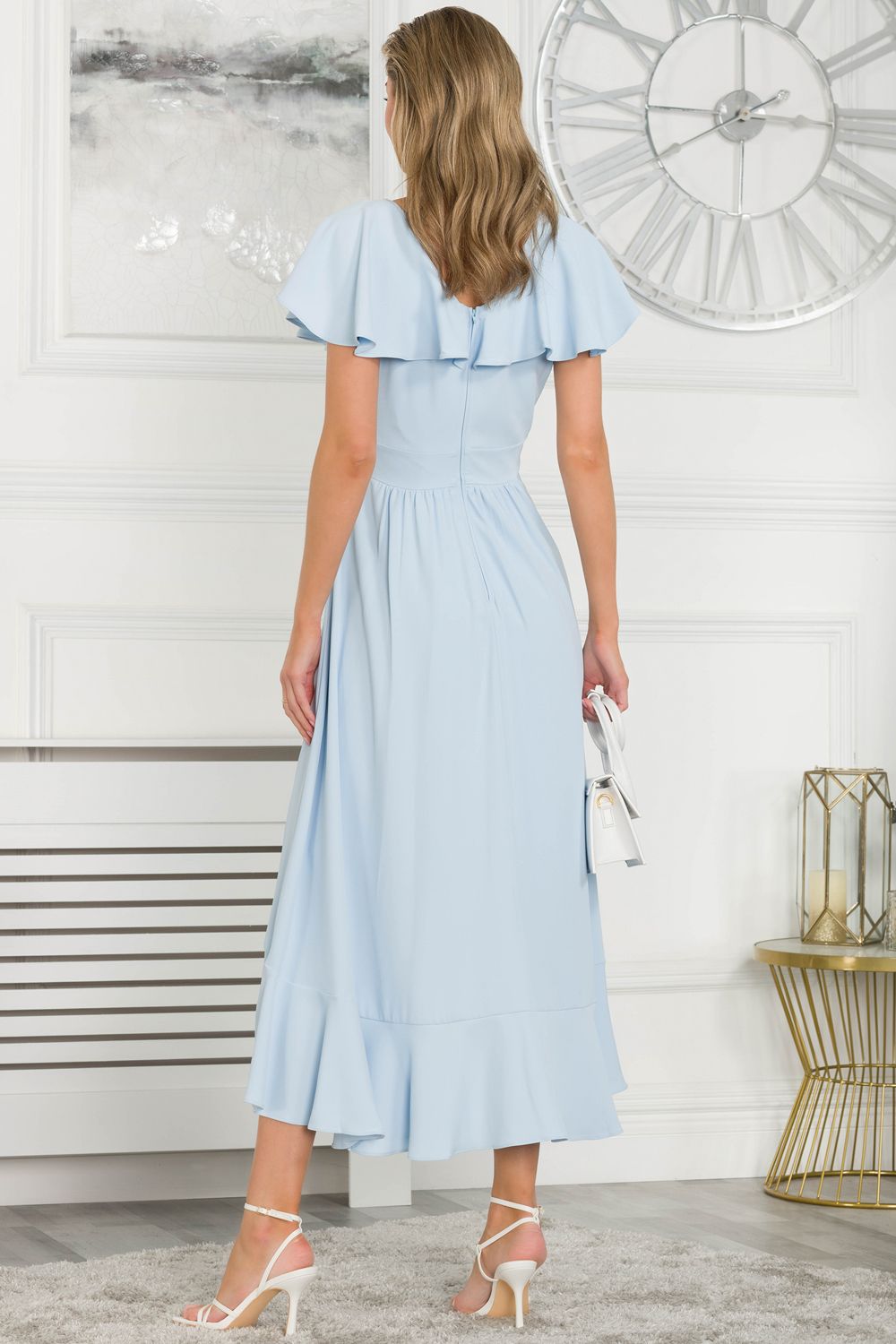 Jolie Moi VELLA FRILL WRAP MAXI DRESS