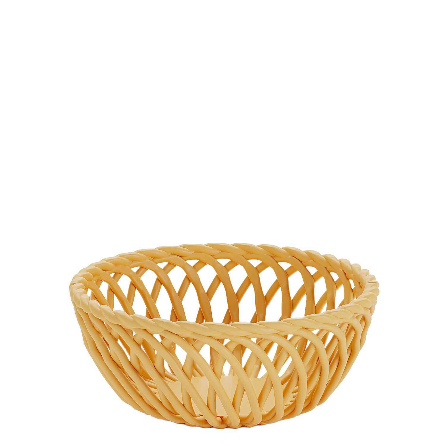 BASTILLE - Corbeille en céramique torsadée coloris jaune