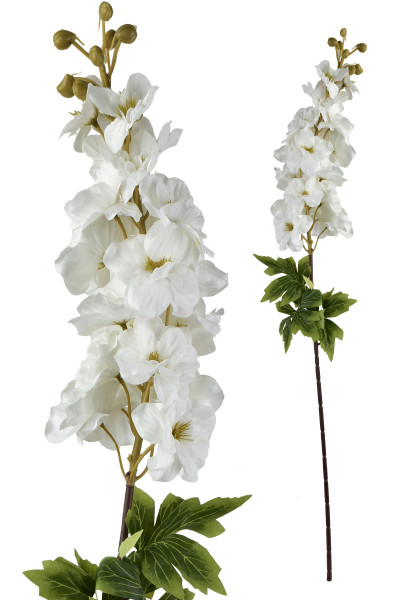 VIRIDIS Kwiat sztuczny Ostróżka 85cm biała