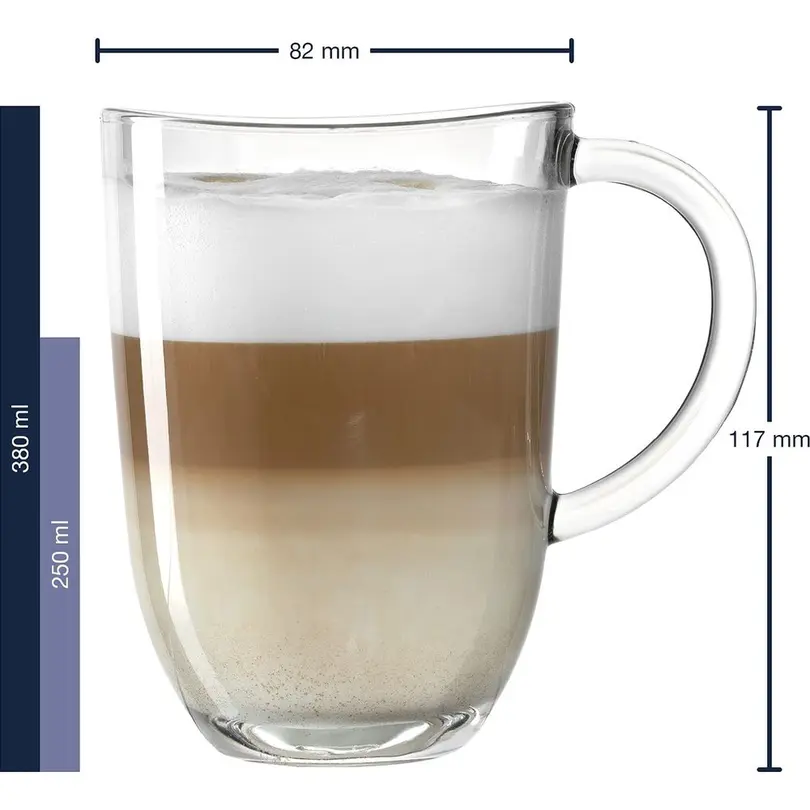 Latte Macchiato Glas 4-teilig Napoli