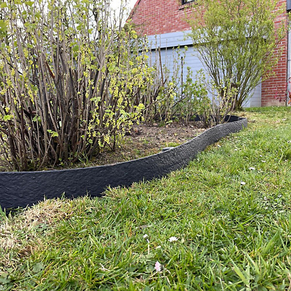 Bordure de jardin flexible JARDINEX 20 m - Noir