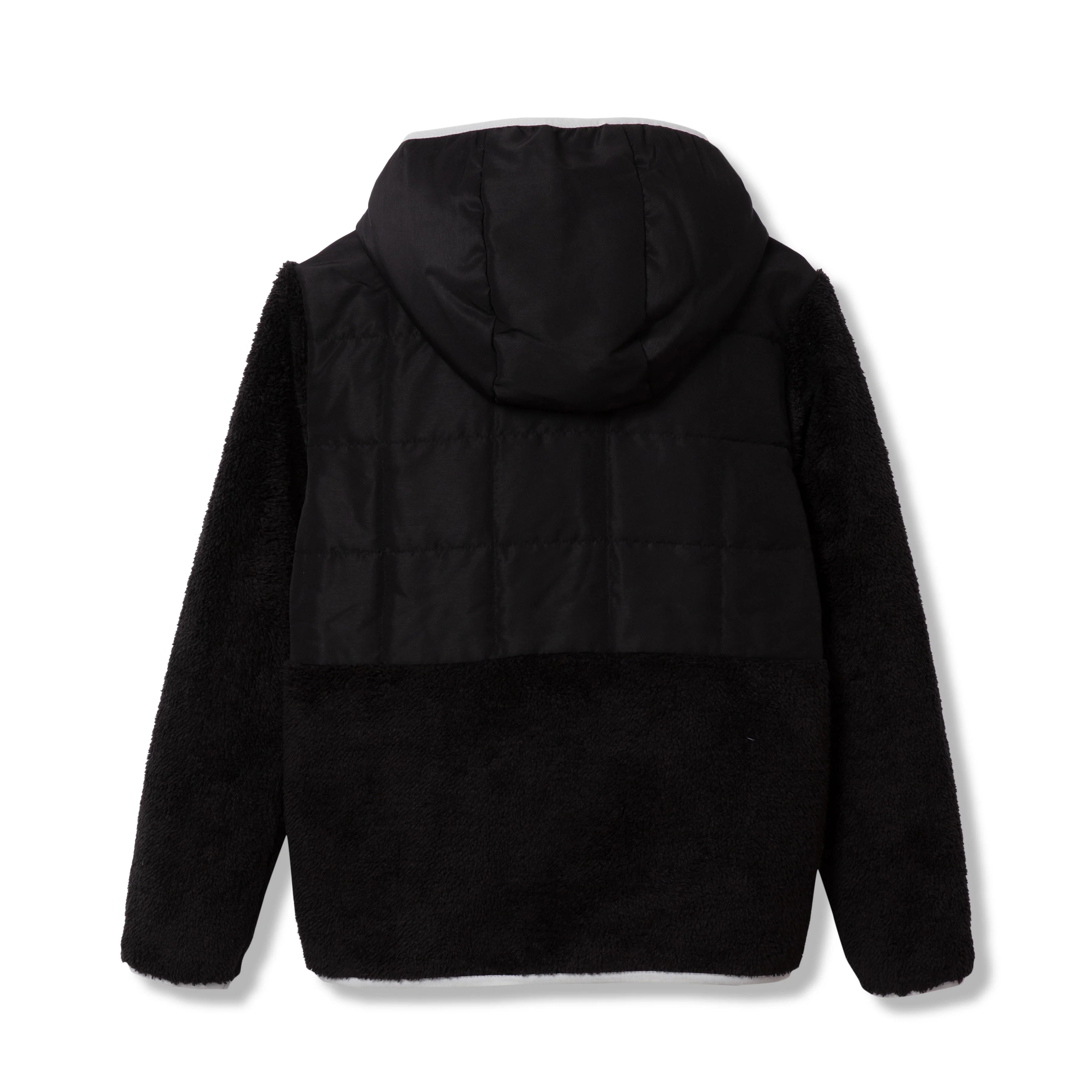Kids Fleece Mixed Media Hooded Jacket