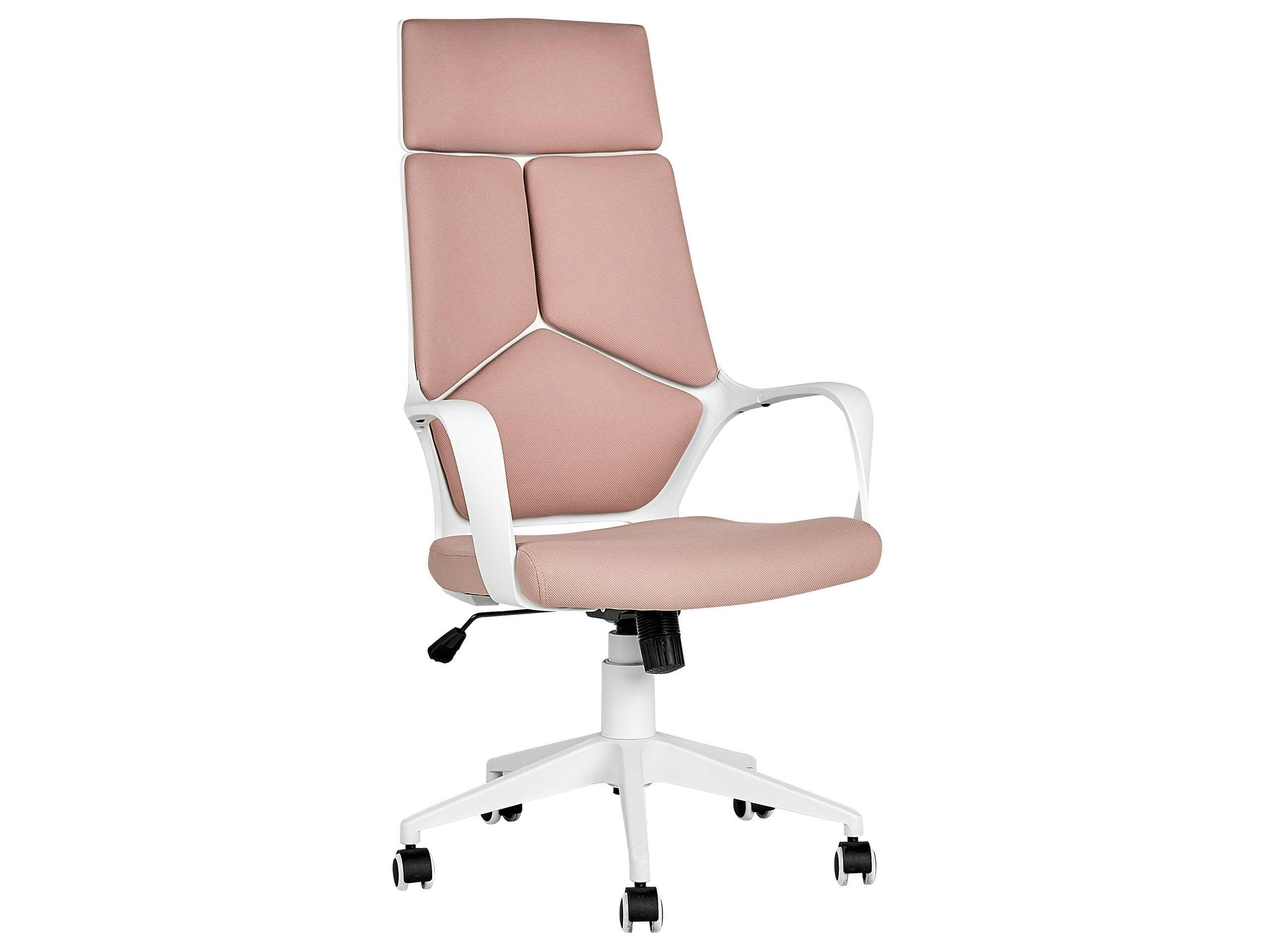 DELIGHT - Chaise de bureau moderne rose et blanc