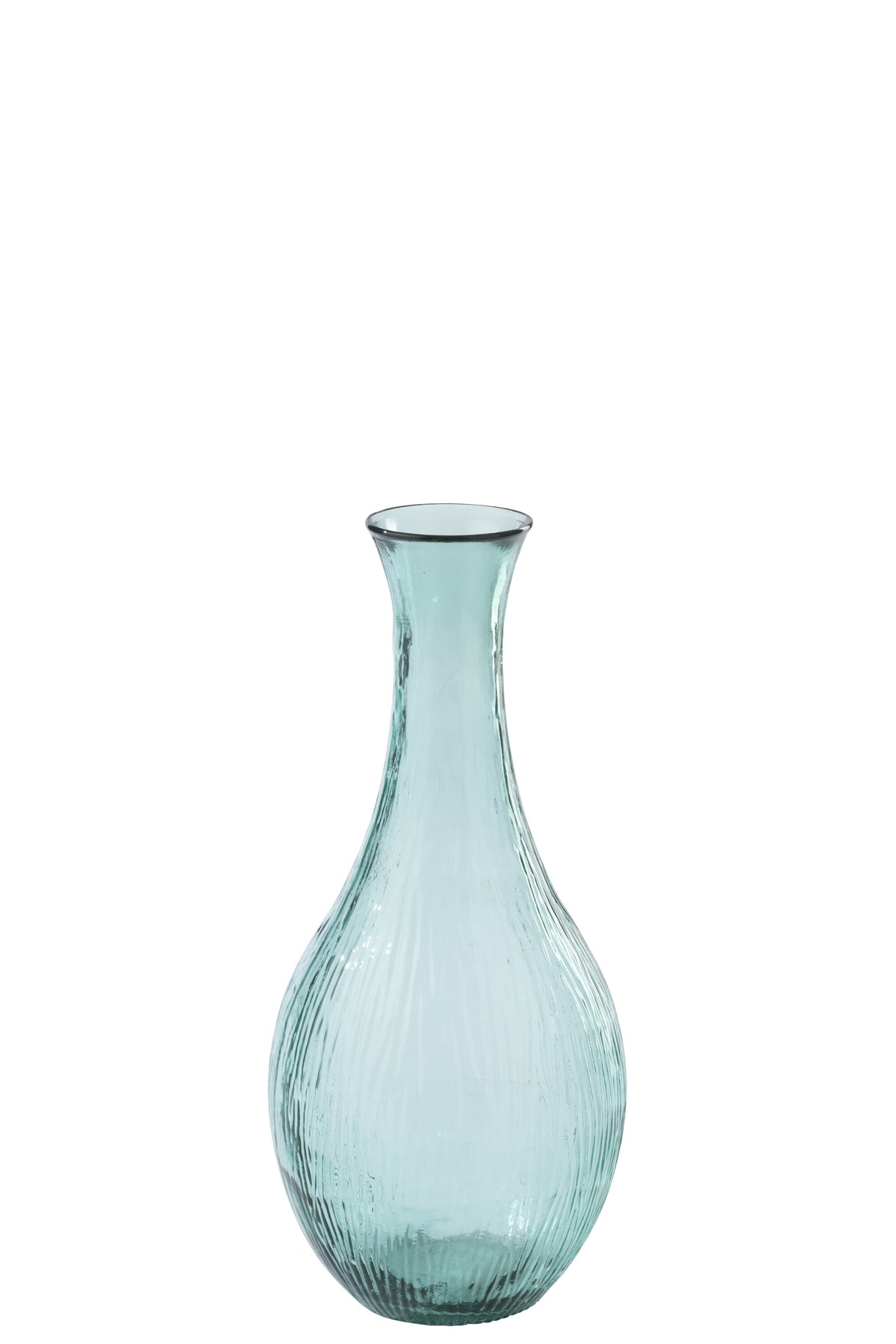 J-Line vloervaas - glas - azuurblauw