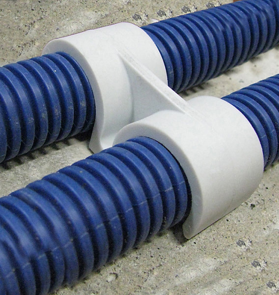 Fixation pour gaines double ø20 mm Ing Fixation