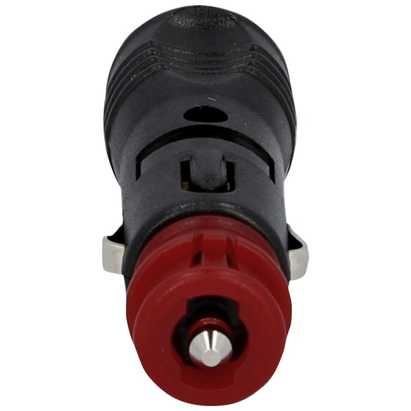 Universalstecker mit Sicherung, Kunststoff, schwarz