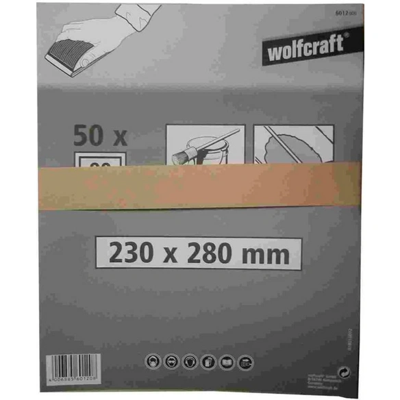 Schleifpapierbogen, Farbe/Lack 230x280 mm K80
