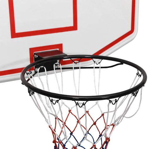 NNEVL Basketball Backboard White 109x71x3 cm Polyethene