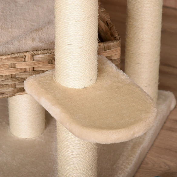 Kratzbaum, 55 cm, beige/braun