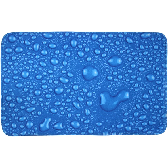 Bad-Accessoire-Set, 3-tlg., Tautropfen Blau