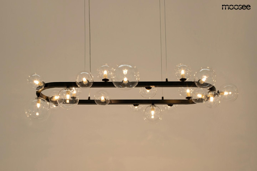 MOOSEE lampa wisząca ALURE OVAL 120czarna