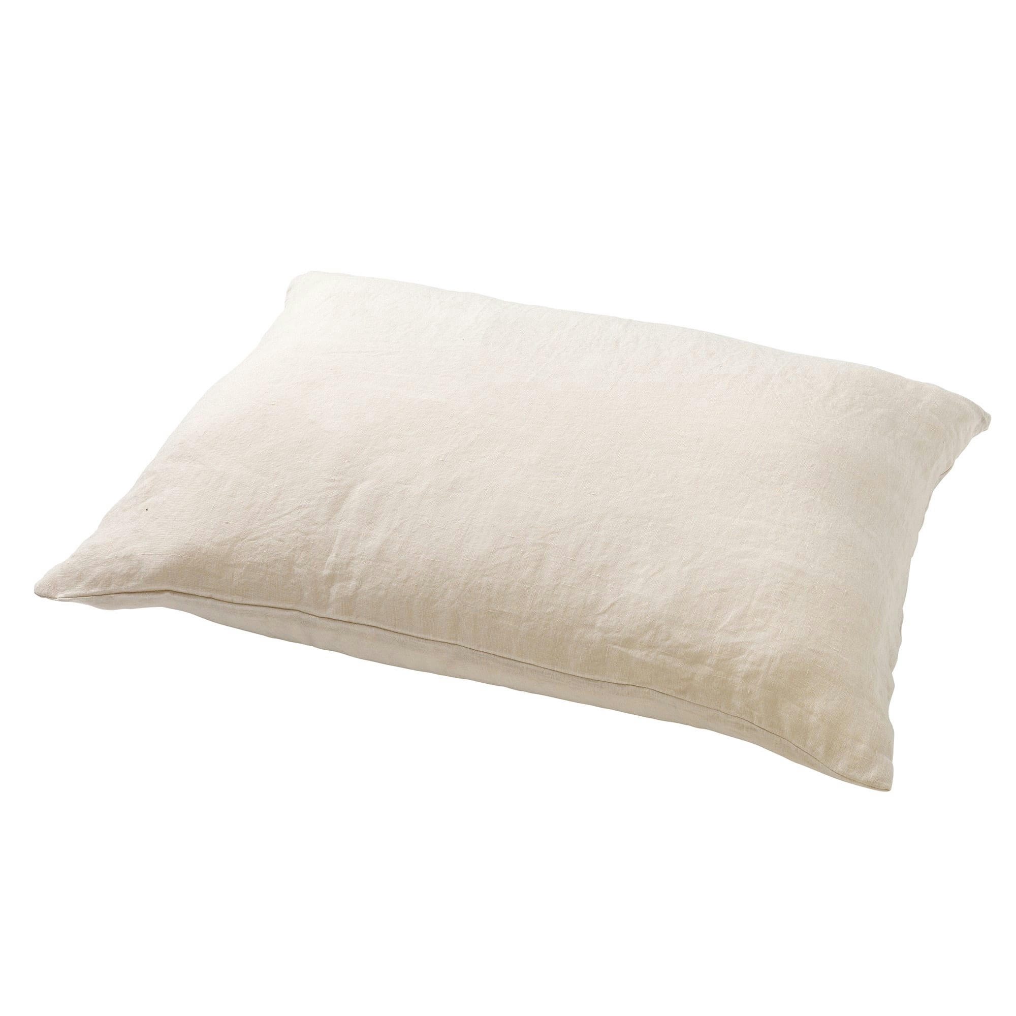 - Housse de coussin beige en laine-40x60 cm uni