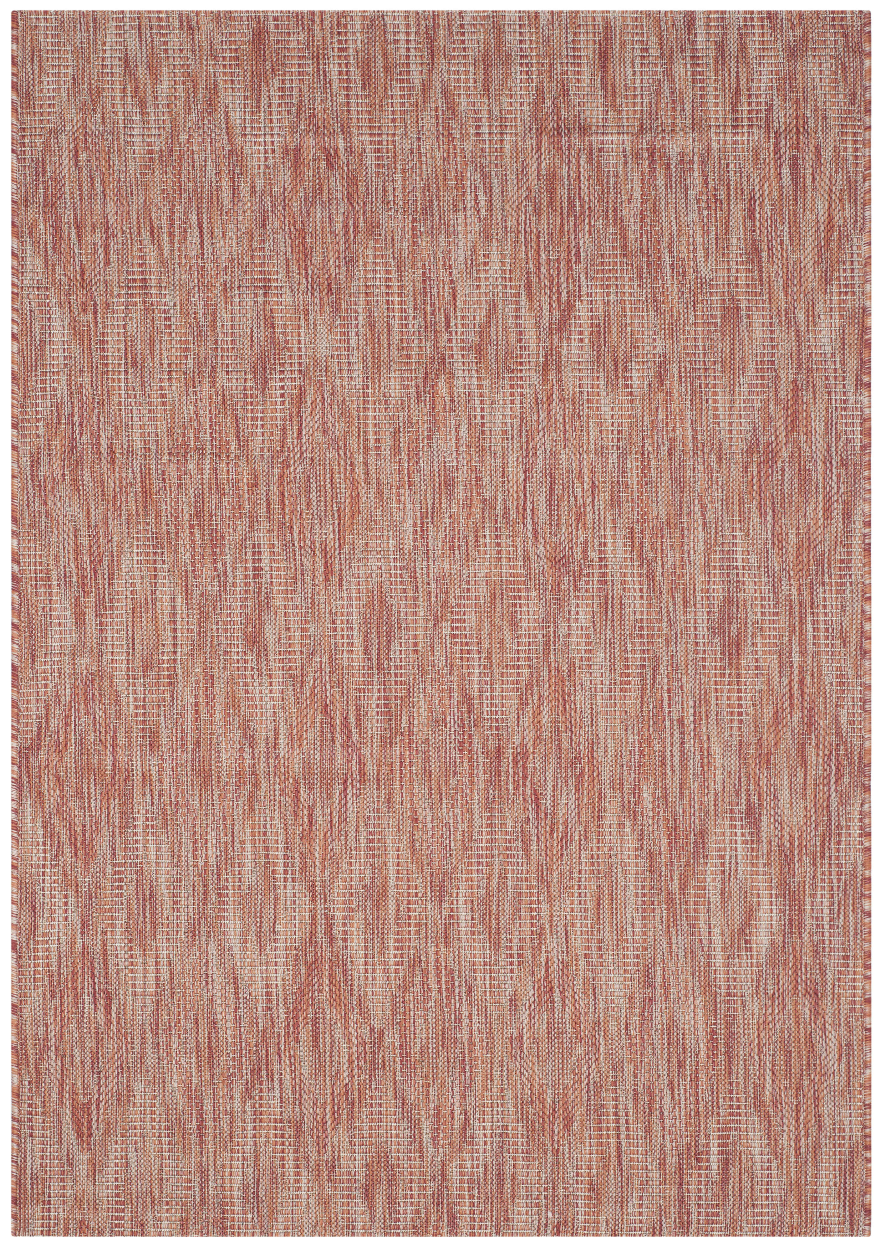 COURTYARD - Tapis interieur & exterieur en rouge & rouge, 79 x 152 cm