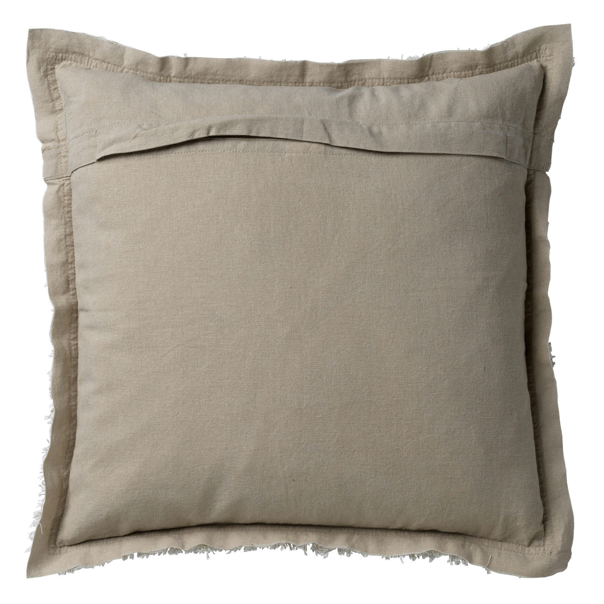 BURTO - Coussin - beige en coton 45x45 cm uni