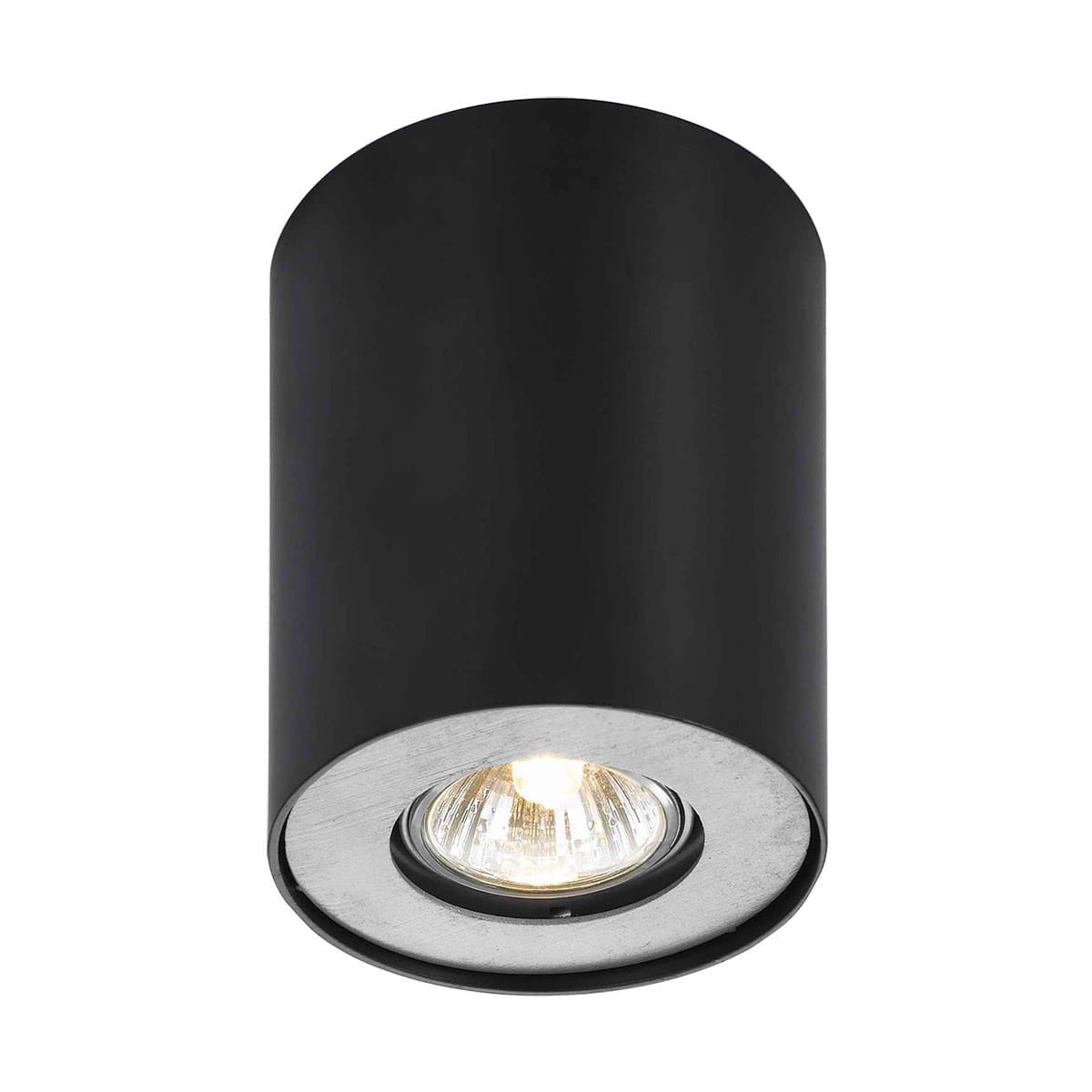Spot okrągły czarny SHANNON1xGU10x50W wym:12x10,3x10,3cm IP20 Italux