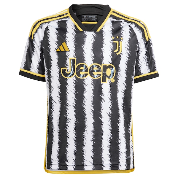 Juventus adidas Youth 2023/24 Home Replica Jersey - Black