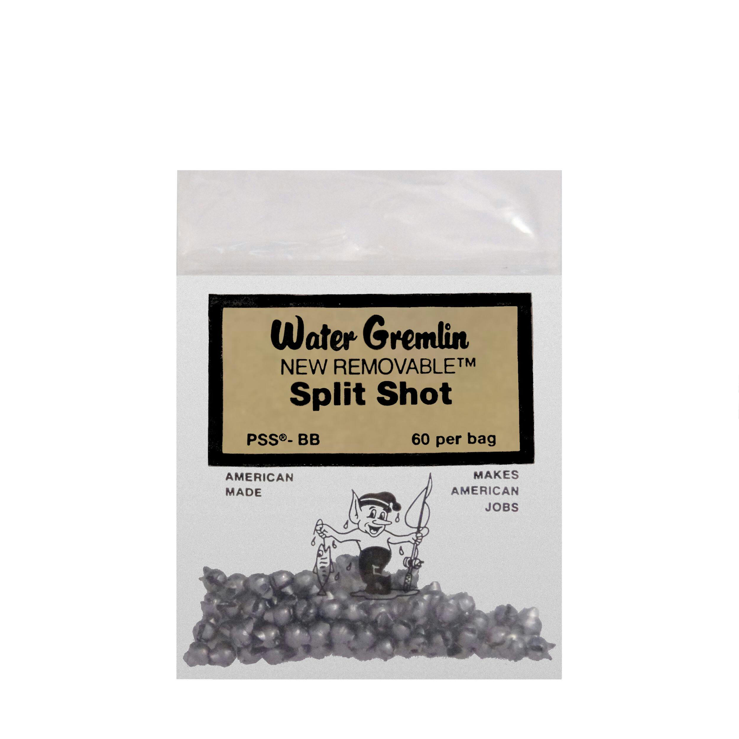 Water Gremlin Removable Bagged Split Shot Sinker, 40-pc