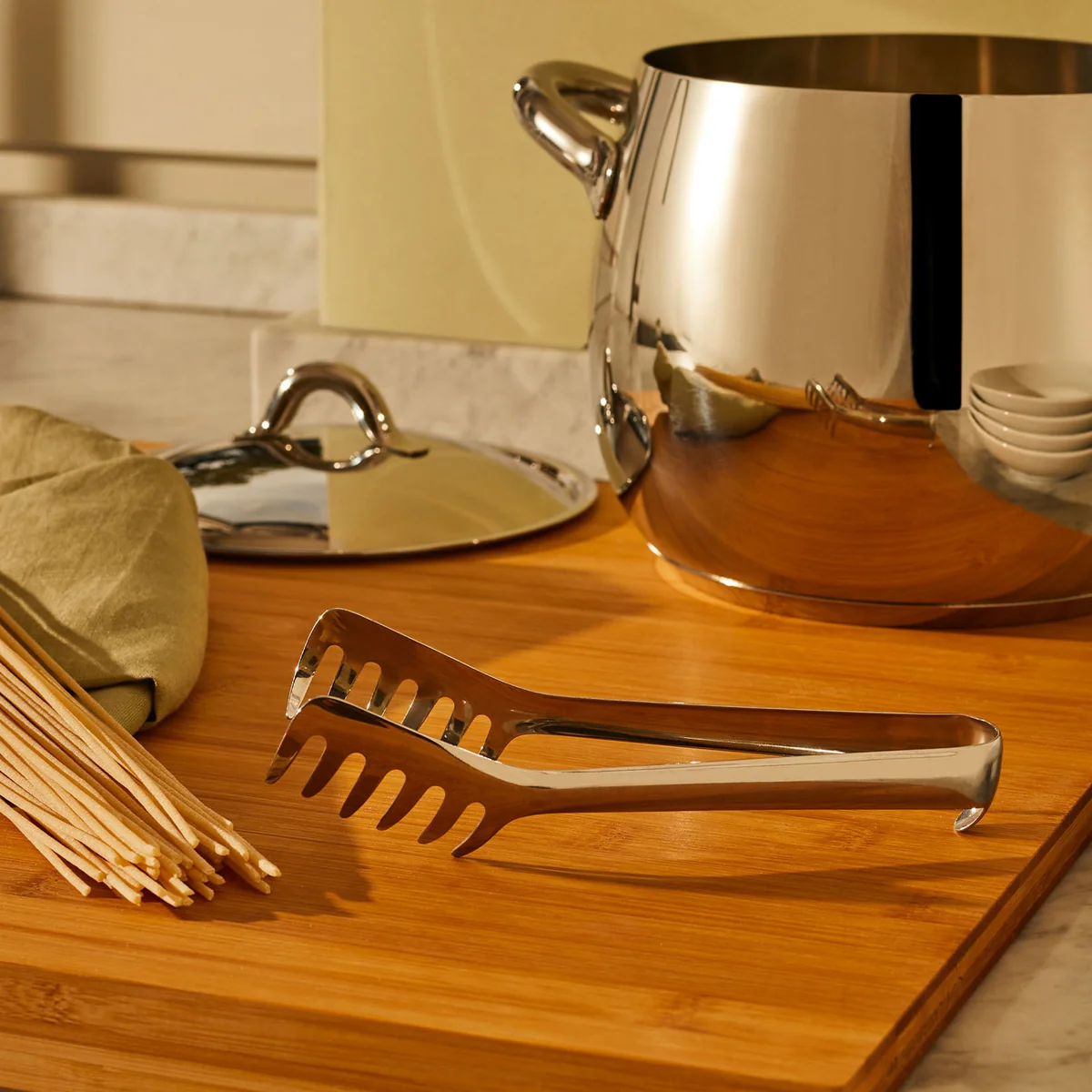 Alessi - 502 Spaghettizange, Edelstahl poliert