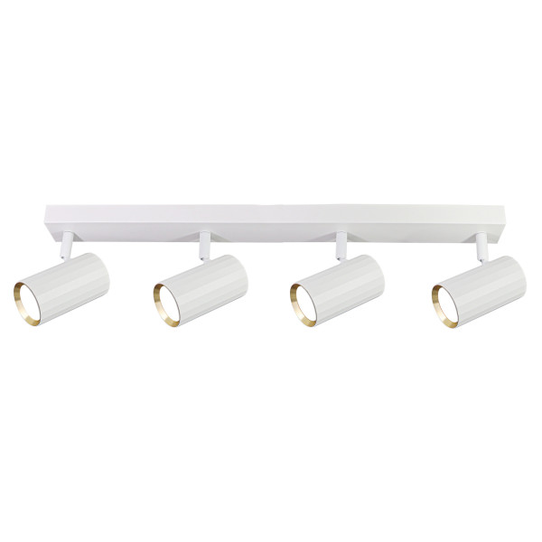 Listwa sufitowa biało-złota NICEA4xGU10x10W wym:10x59,5x5,5cm IP20 Polux