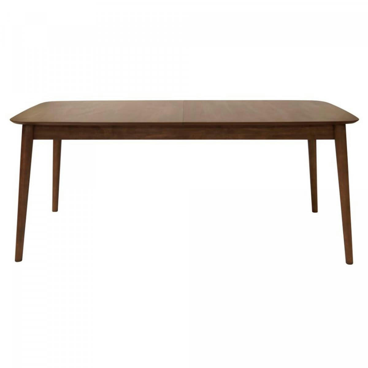 MONATRE - Table à manger extensible en bois foncé