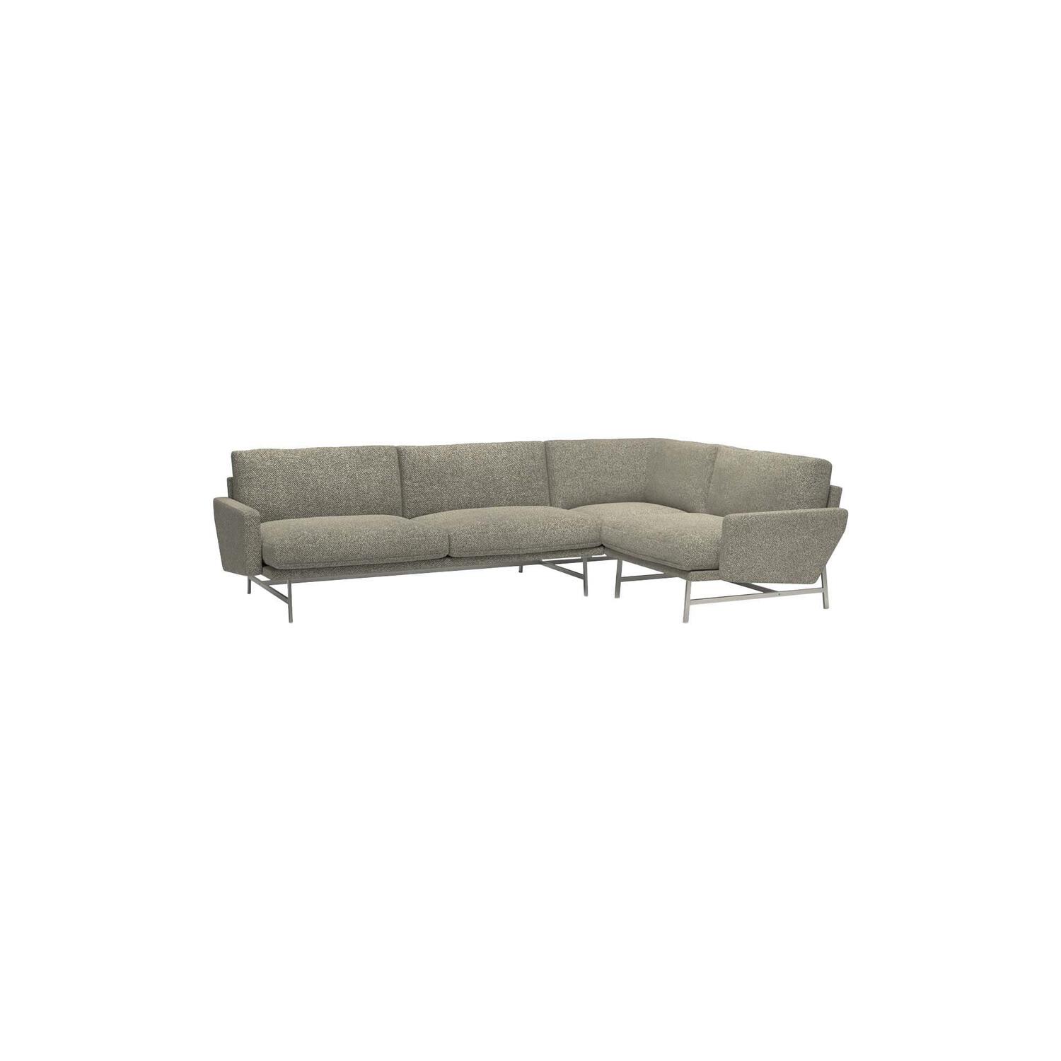 Lissoni&trade; PL114 højrevendt sofa, Moss 0015