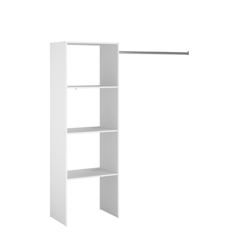 Placard Combi blanc 160 x 40 x 180 cm EKIPA