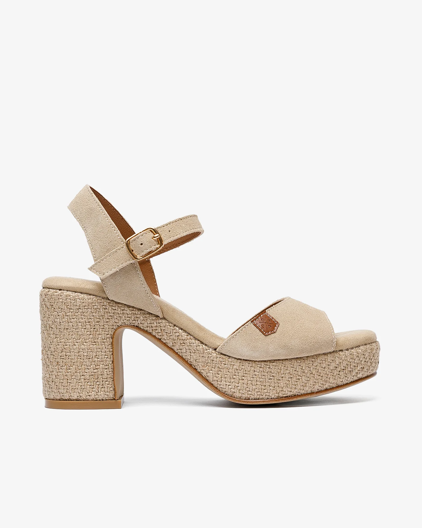 Sandalia Daira Serraje Beige