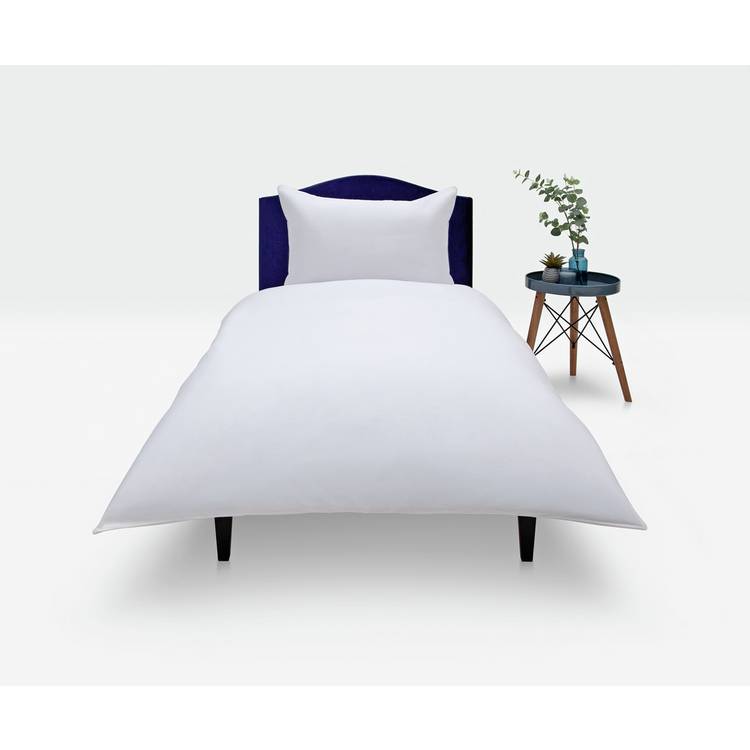 Habitat Cotton Rich 180 TC Plain White Bedding Set - Single