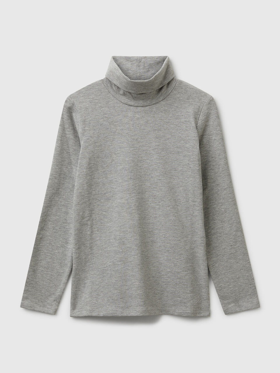 Stretch t-shirt with high neck