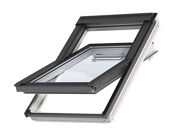 Fenêtre de toit à rotation VELUX Confort Whitefinish - bois peint en blanc L. 55 x H. 78 cm (GGL 2076 CK02)