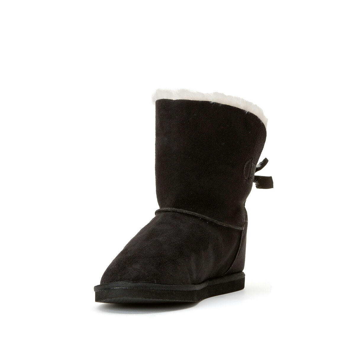Boots fourrées détail nœud