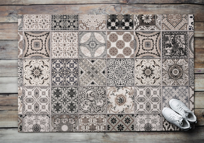 Dekoracja Pod Drzwi Na Buty XXLWzory Geometryczne 150x100 cm