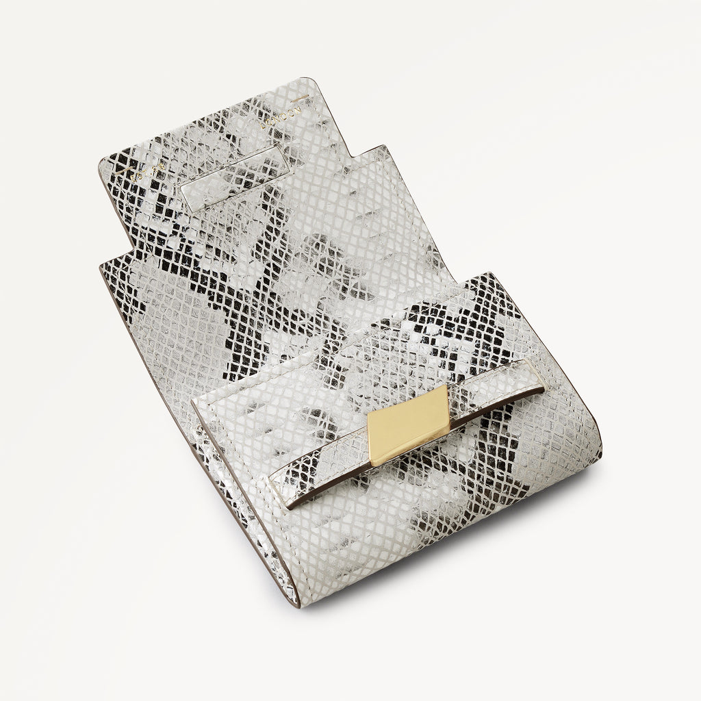 The Christina - Faux Snake - Medium Flapover Purse