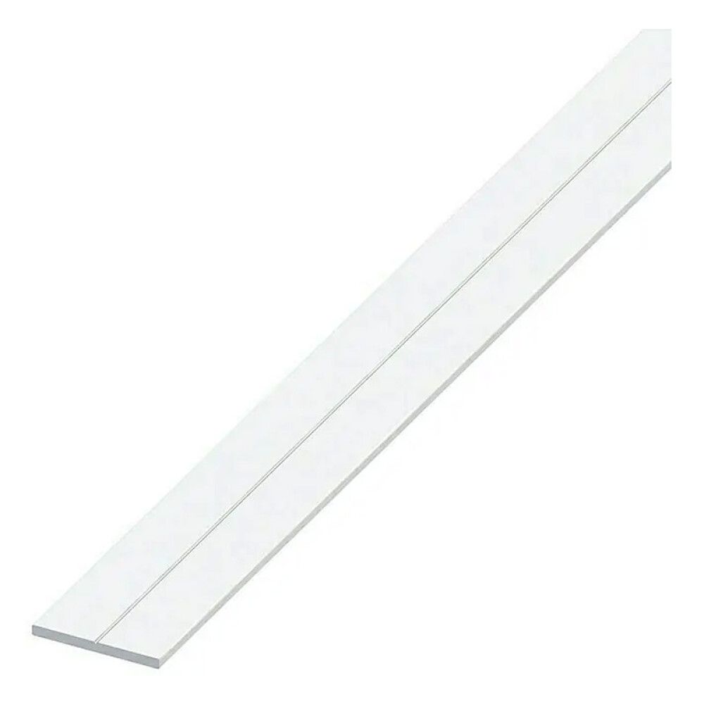PLASTPROFIL FLAT GAH ALBERTS PVC 25X2MM 1M HVIT