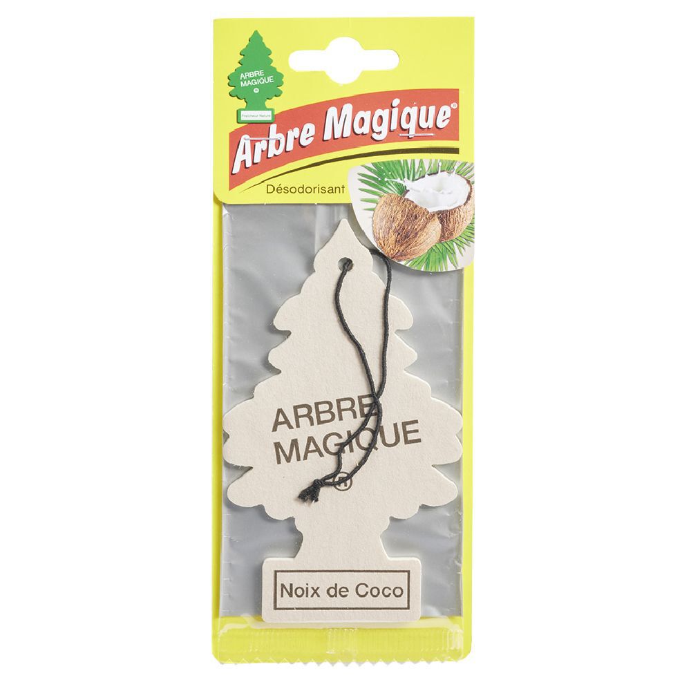 Désodorisant voiture arbre magique senteur noix de coco