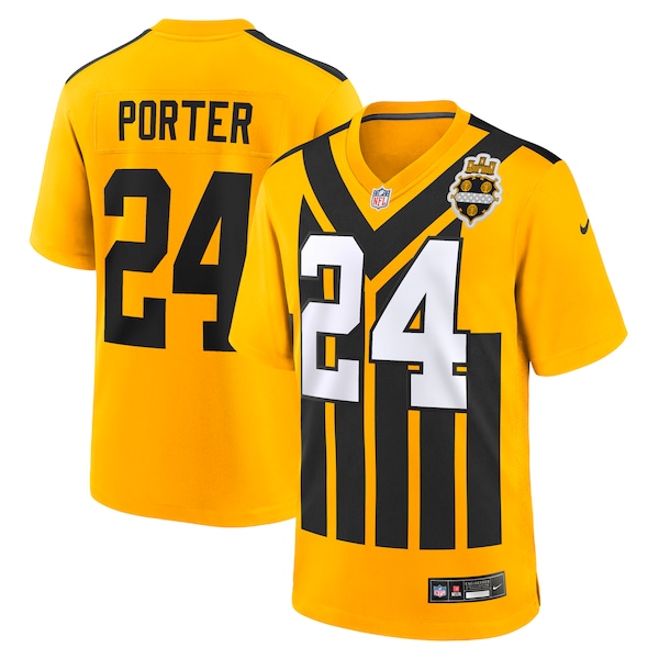 Joey Porter Jr. Pittsburgh Steelers Nike Alternate 1933 Throwback Game Jersey - Gold/Black