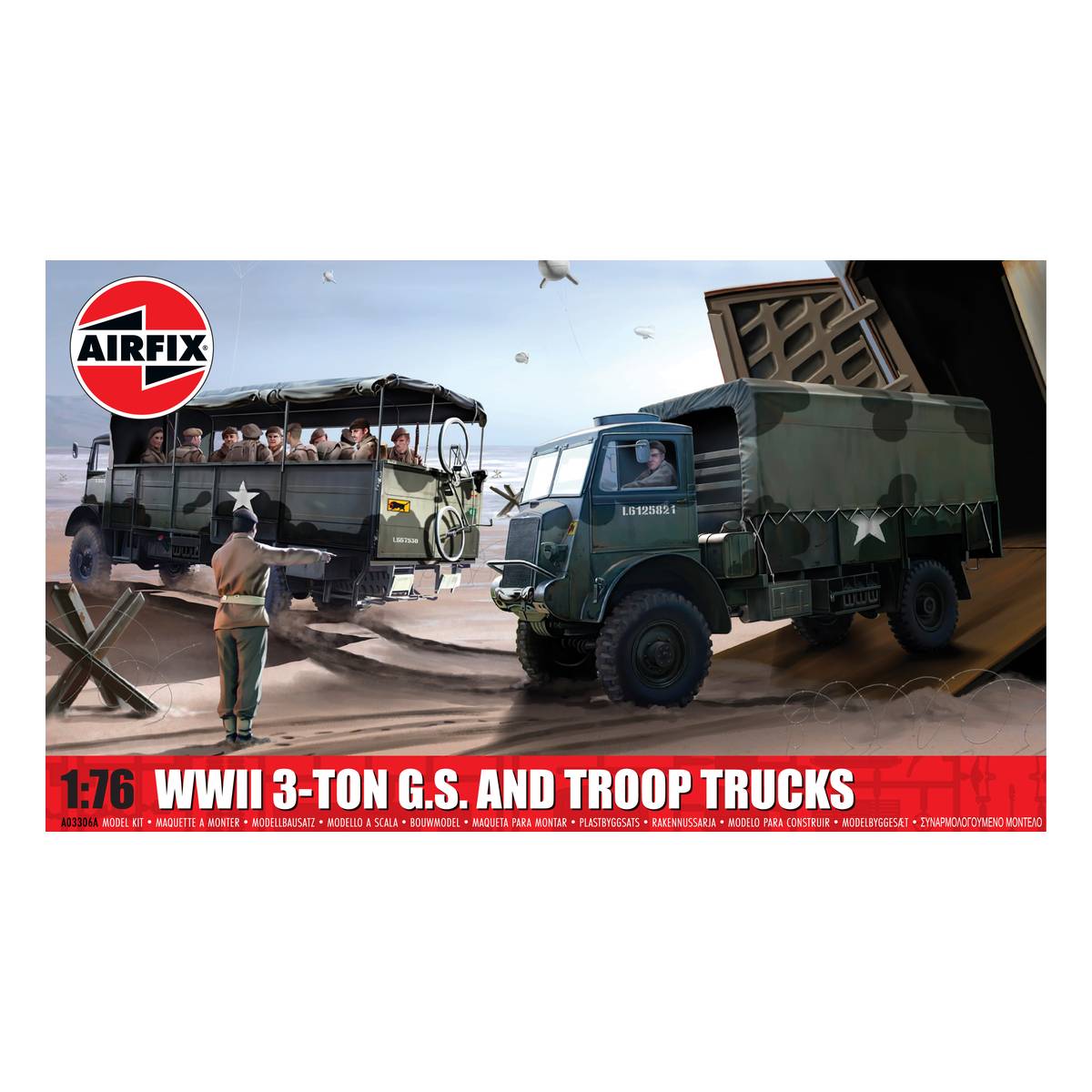Airfix WWII 3-Ton G.S. and Troop Trucks Model Kit 1:76